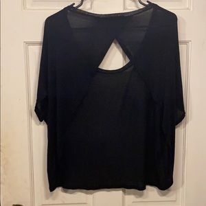 Open back shirt